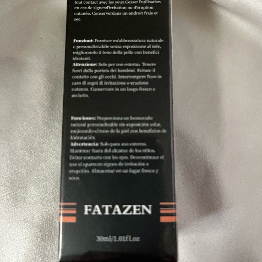 FATAZEN~HIGH LIFT~TANNING DROPS~30% HDA~ NIB - Picture 6 of 7